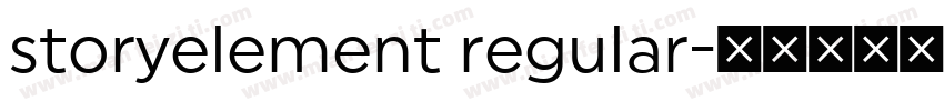 storyelement regular字体转换